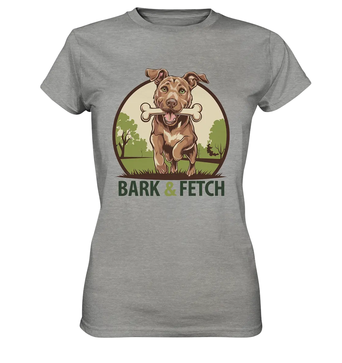 BARK & FETCH – Lebendiges Hunde-Design voller Energie - Ladies Premium Shirt Bright Lights Arts