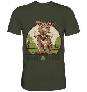 BARK & FETCH – Lebendiges Hunde-Design voller Energie - Premium Shirt Bright Lights Arts