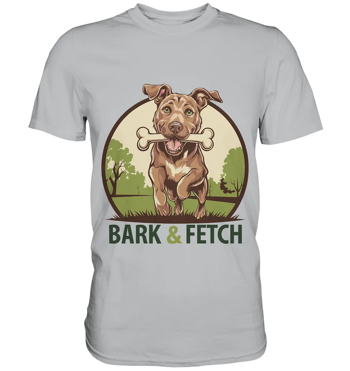 BARK & FETCH – Lebendiges Hunde-Design voller Energie - Premium Shirt Bright Lights Arts