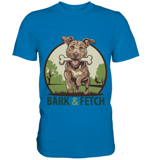 BARK & FETCH – Lebendiges Hunde-Design voller Energie - Premium Shirt Bright Lights Arts