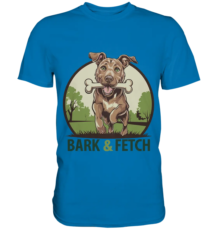 BARK & FETCH – Lebendiges Hunde-Design voller Energie - Premium Shirt Bright Lights Arts