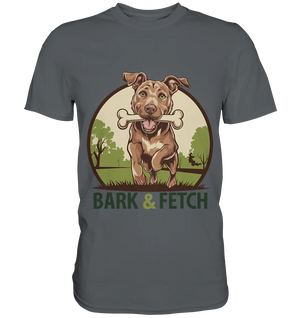 BARK & FETCH – Lebendiges Hunde-Design voller Energie - Premium Shirt Bright Lights Arts