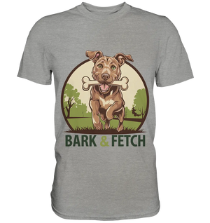 BARK & FETCH – Lebendiges Hunde-Design voller Energie - Premium Shirt Bright Lights Arts