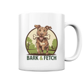 BARK & FETCH – Lebendiges Hunde-Design voller Energie - Tasse glossy Bright Lights Arts