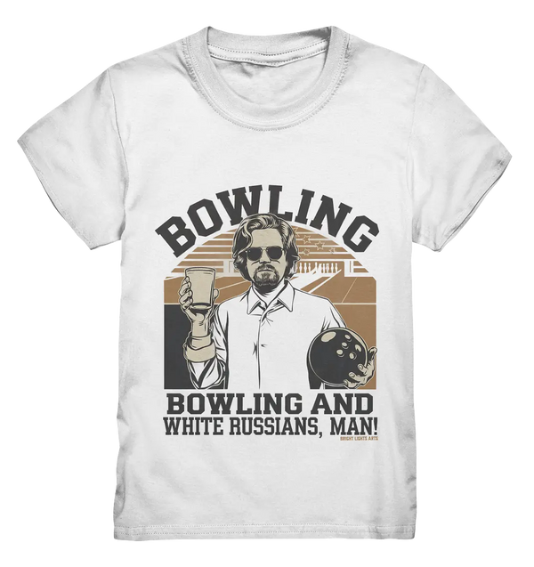 Bowling and white Russians, Man! - Kids Premium Shirt Bright Lights Arts