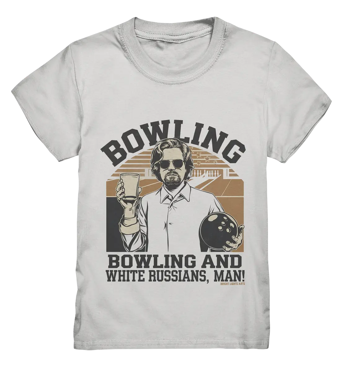 Bowling and white Russians, Man! - Kids Premium Shirt Bright Lights Arts