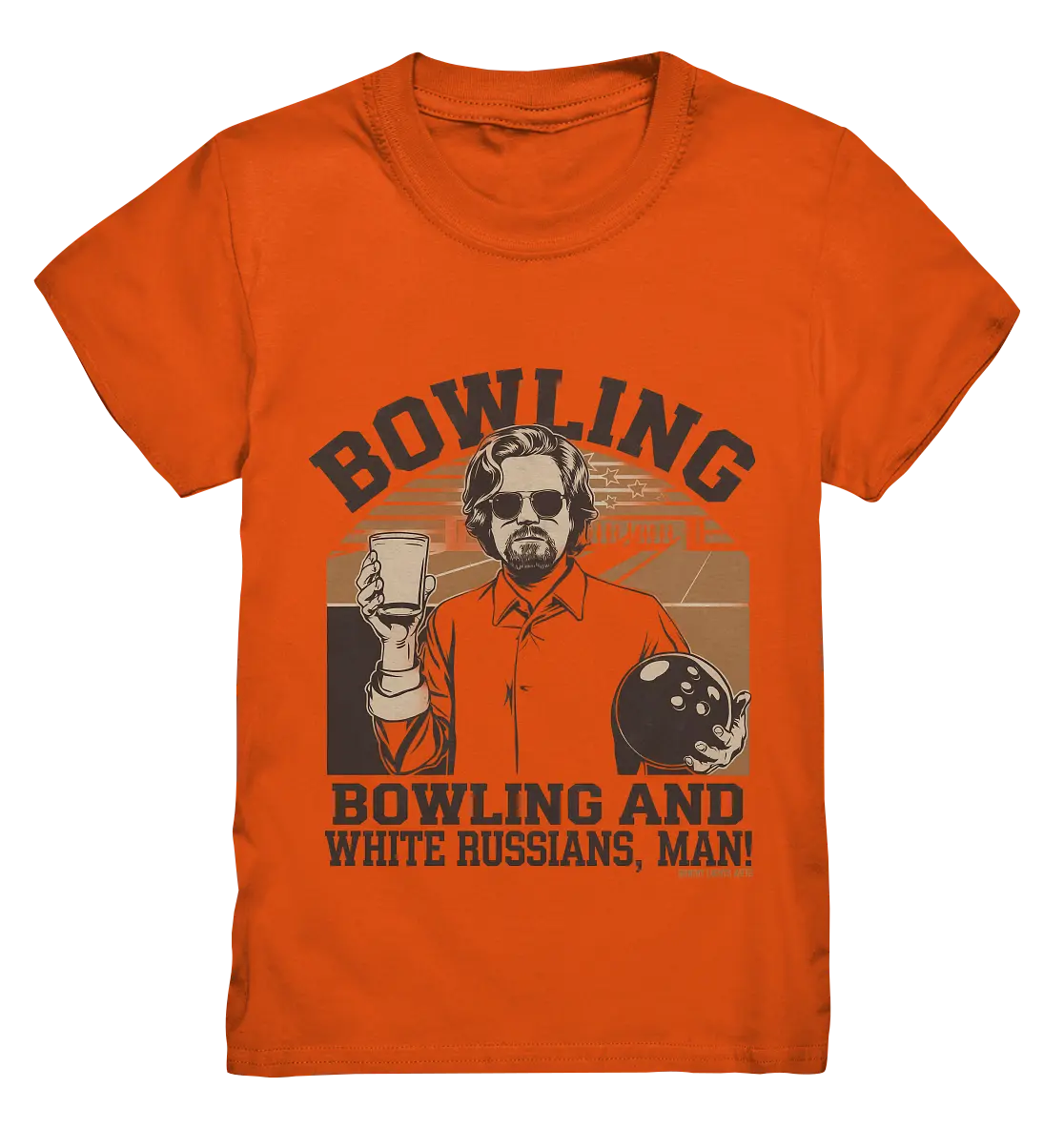 Bowling and white Russians, Man! - Kids Premium Shirt Bright Lights Arts