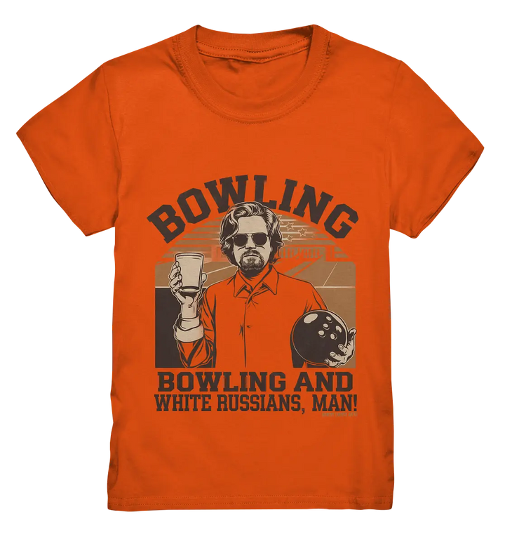 Bowling and white Russians, Man! - Kids Premium Shirt Bright Lights Arts