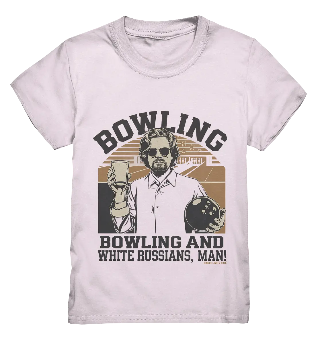 Bowling and white Russians, Man! - Kids Premium Shirt Bright Lights Arts