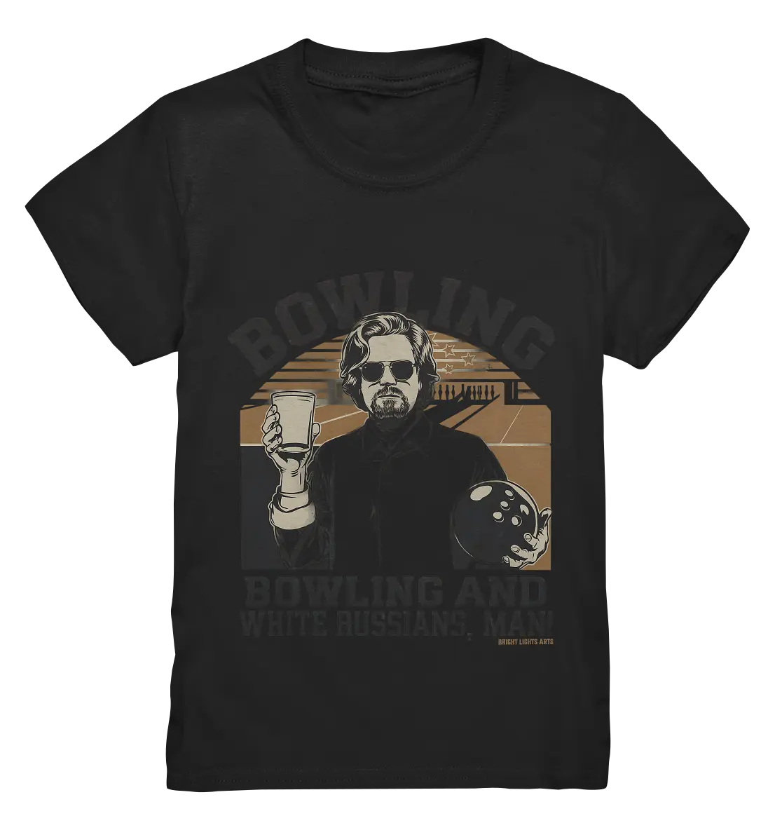Bowling and white Russians, Man! - Kids Premium Shirt Bright Lights Arts