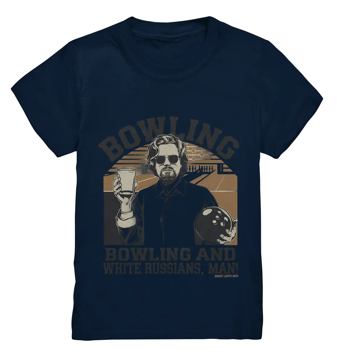 Bowling and white Russians, Man! - Kids Premium Shirt Bright Lights Arts