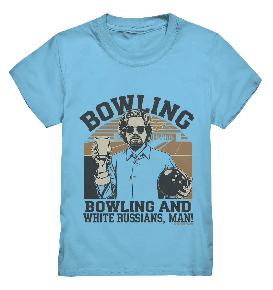 Bowling and white Russians, Man! - Kids Premium Shirt Bright Lights Arts