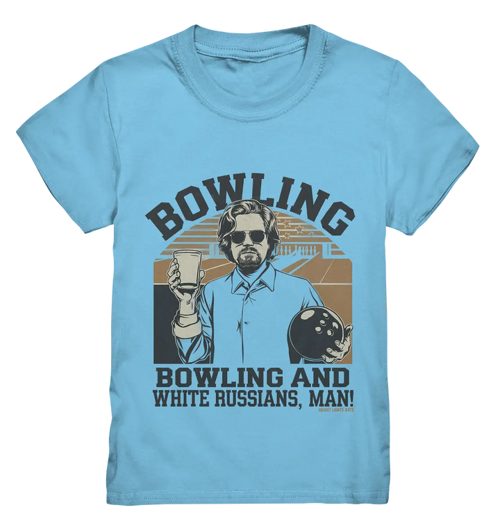 Bowling and white Russians, Man! - Kids Premium Shirt Bright Lights Arts