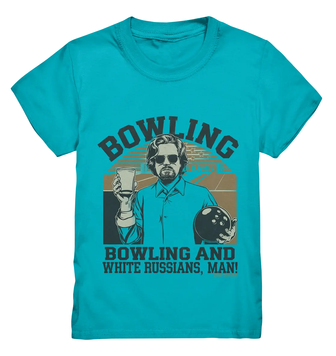 Bowling and white Russians, Man! - Kids Premium Shirt Bright Lights Arts