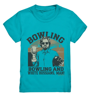 Bowling and white Russians, Man! - Kids Premium Shirt Bright Lights Arts
