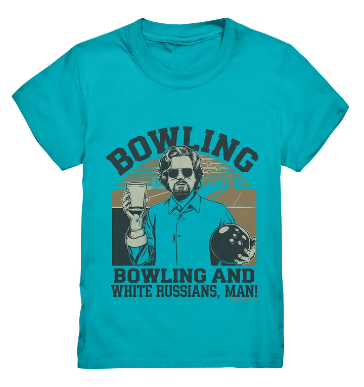 Bowling and white Russians, Man! - Kids Premium Shirt Bright Lights Arts