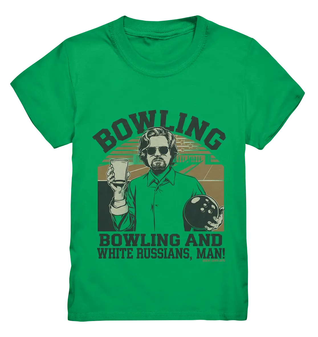 Bowling and white Russians, Man! - Kids Premium Shirt Bright Lights Arts