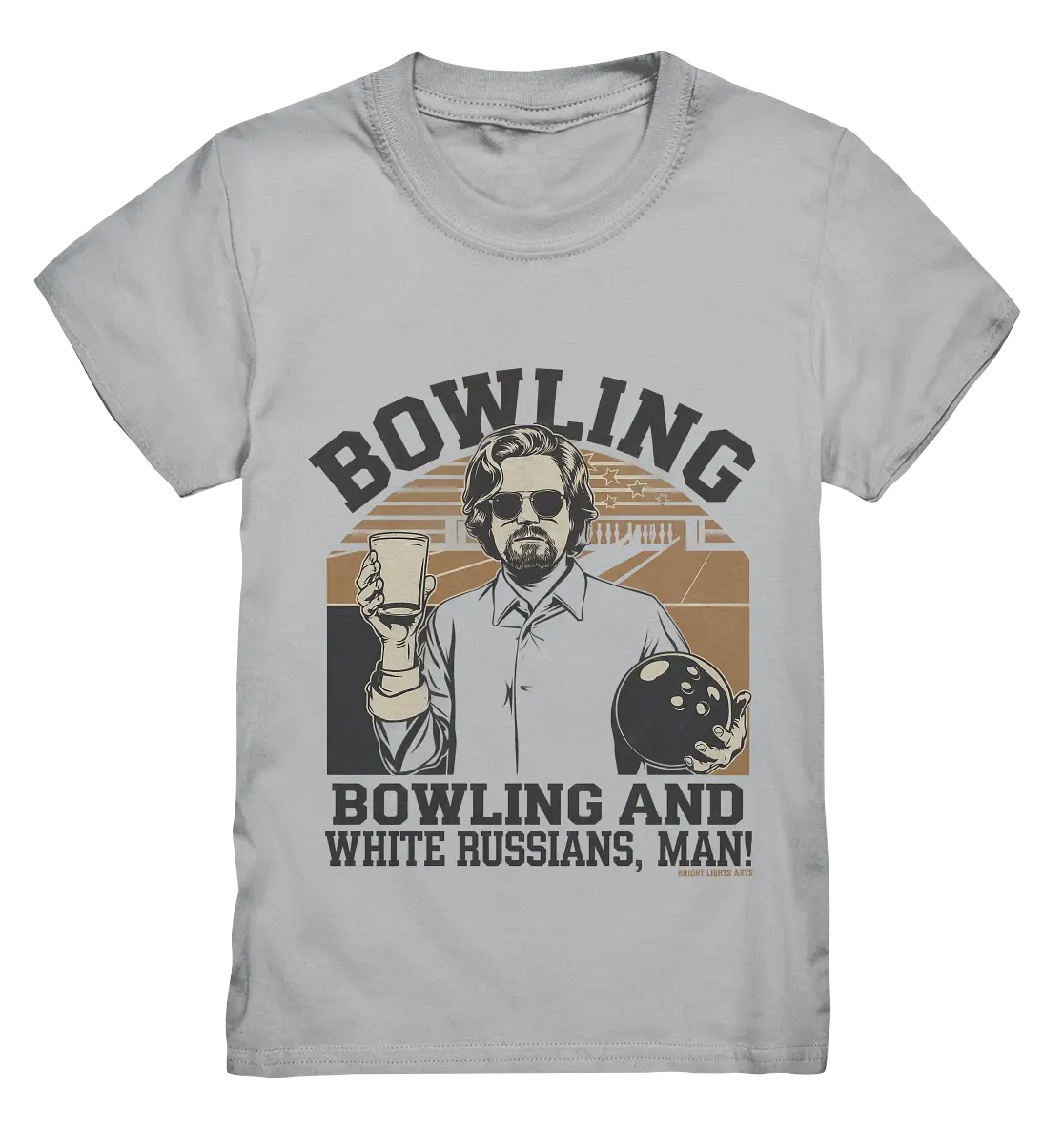 Bowling and white Russians, Man! - Kids Premium Shirt Bright Lights Arts