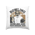 Bowling and white Russians, Man! - Kissen 40x40cm Bright Lights Arts