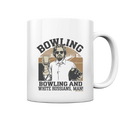 Bowling and white Russians, Man! - Tasse glossy Bright Lights Arts