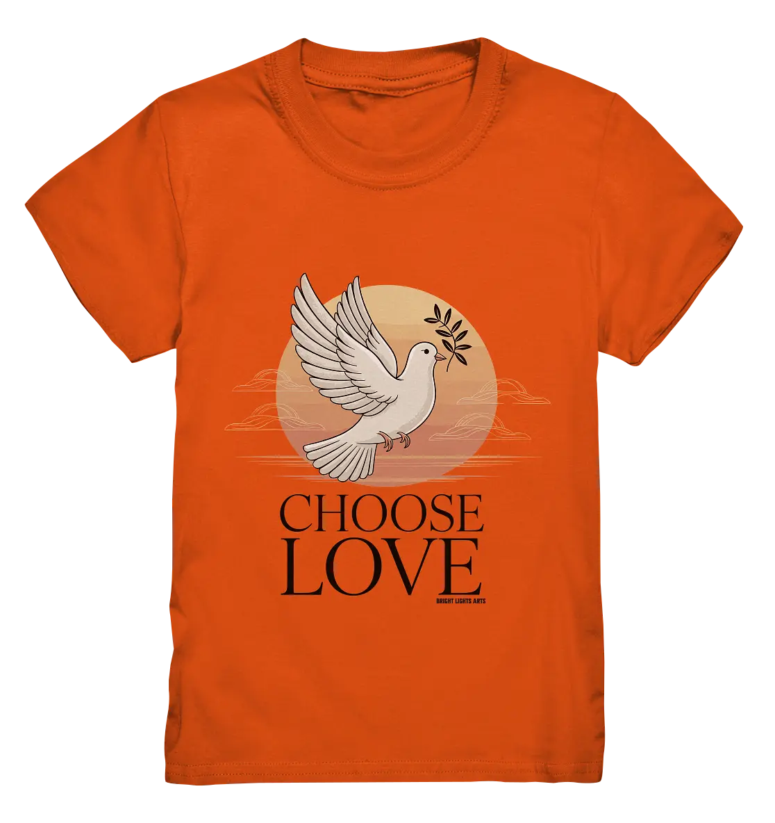 CHOOSE LOVE – Friedvolle Tauben-Illustration für Harmonie - Kids Premium Shirt Bright Lights Arts