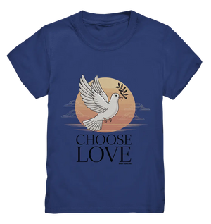 CHOOSE LOVE – Friedvolle Tauben-Illustration für Harmonie - Kids Premium Shirt Bright Lights Arts