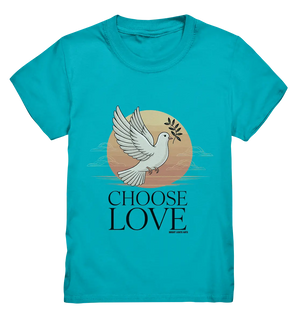 CHOOSE LOVE – Friedvolle Tauben-Illustration für Harmonie - Kids Premium Shirt Bright Lights Arts