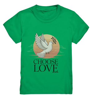 CHOOSE LOVE – Friedvolle Tauben-Illustration für Harmonie - Kids Premium Shirt Bright Lights Arts