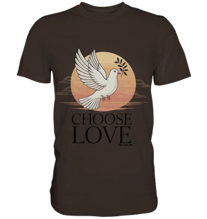 CHOOSE LOVE – Friedvolle Tauben-Illustration für Harmonie - Premium Shirt Bright Lights Arts