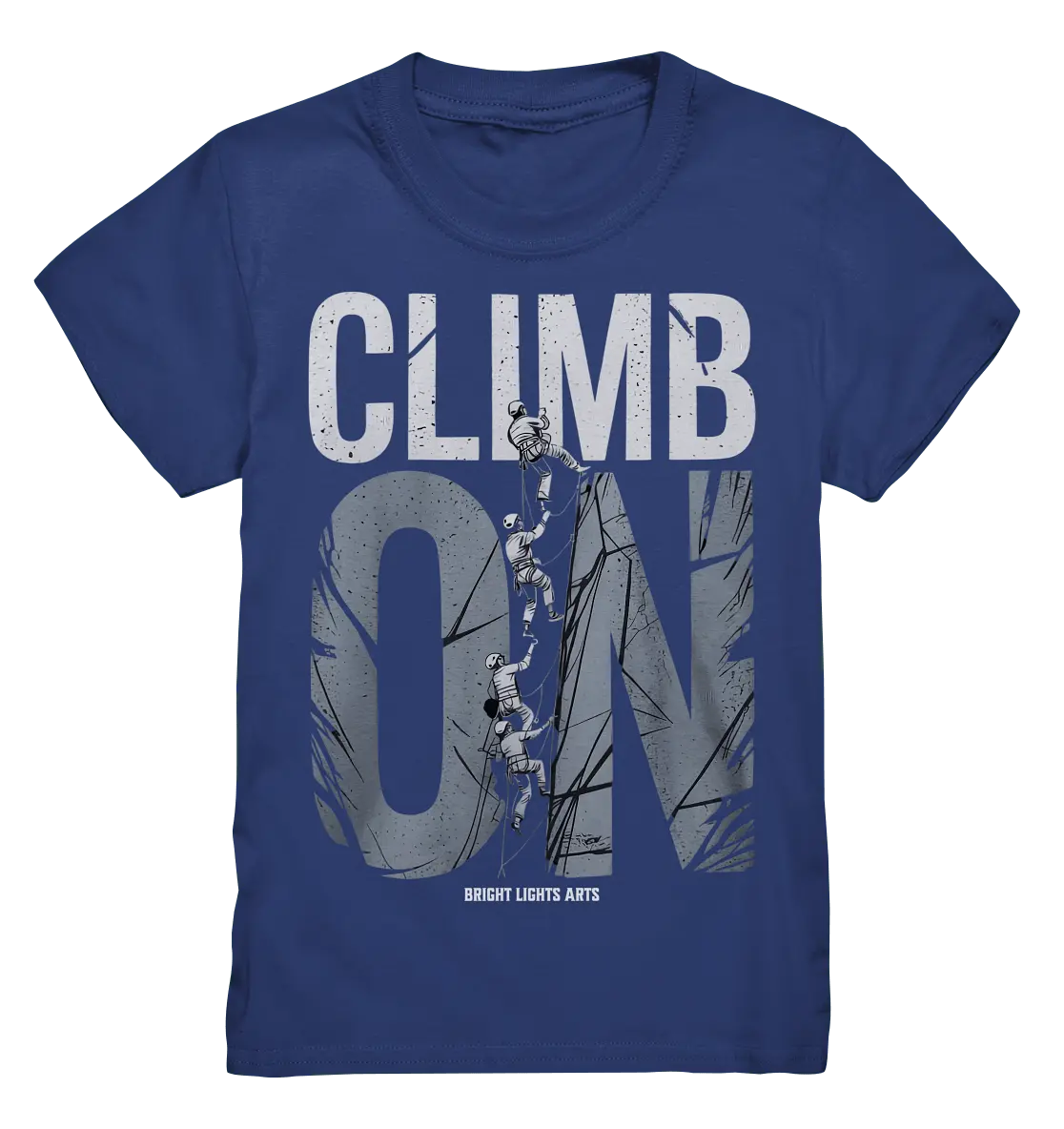 CLIMB ON – Abenteuerliches Kletter - Design mit Teamgeist - Kids Premium Shirt - Bright Lights Arts