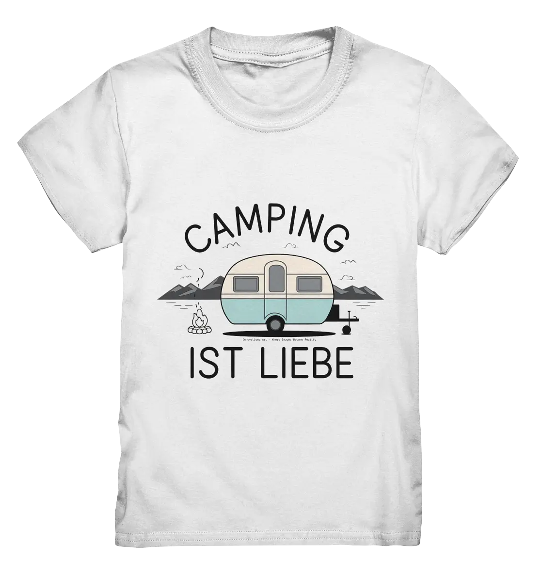 Camping ist Liebe – Charmantes Design für Naturfreunde - Kids Premium Shirt Bright Lights Arts