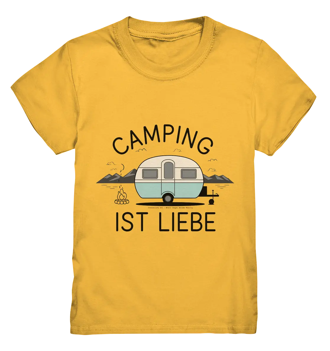 Camping ist Liebe – Charmantes Design für Naturfreunde - Kids Premium Shirt Bright Lights Arts