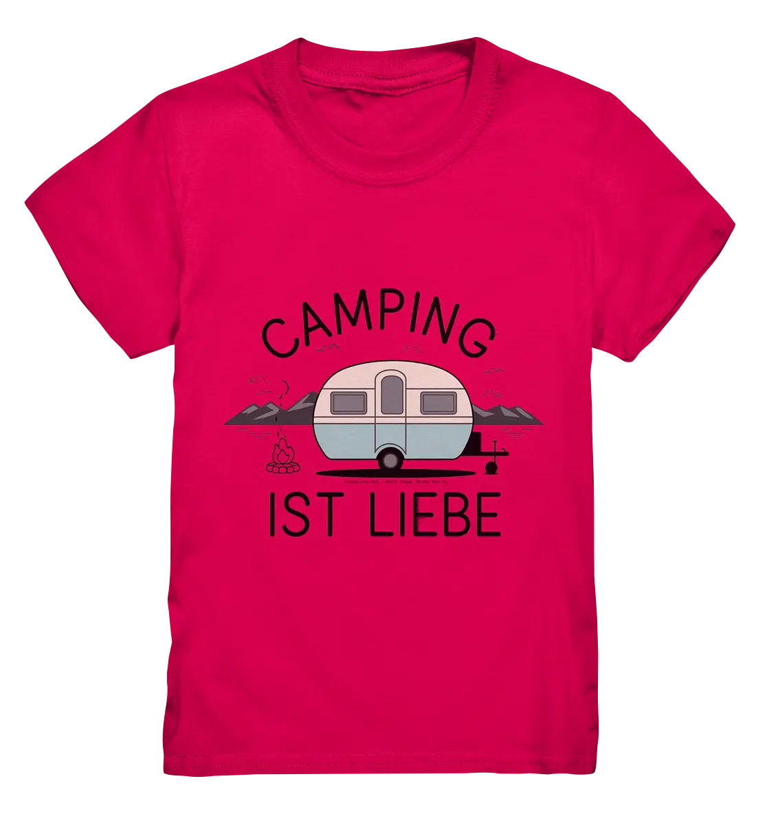 Camping ist Liebe – Charmantes Design für Naturfreunde - Kids Premium Shirt Bright Lights Arts