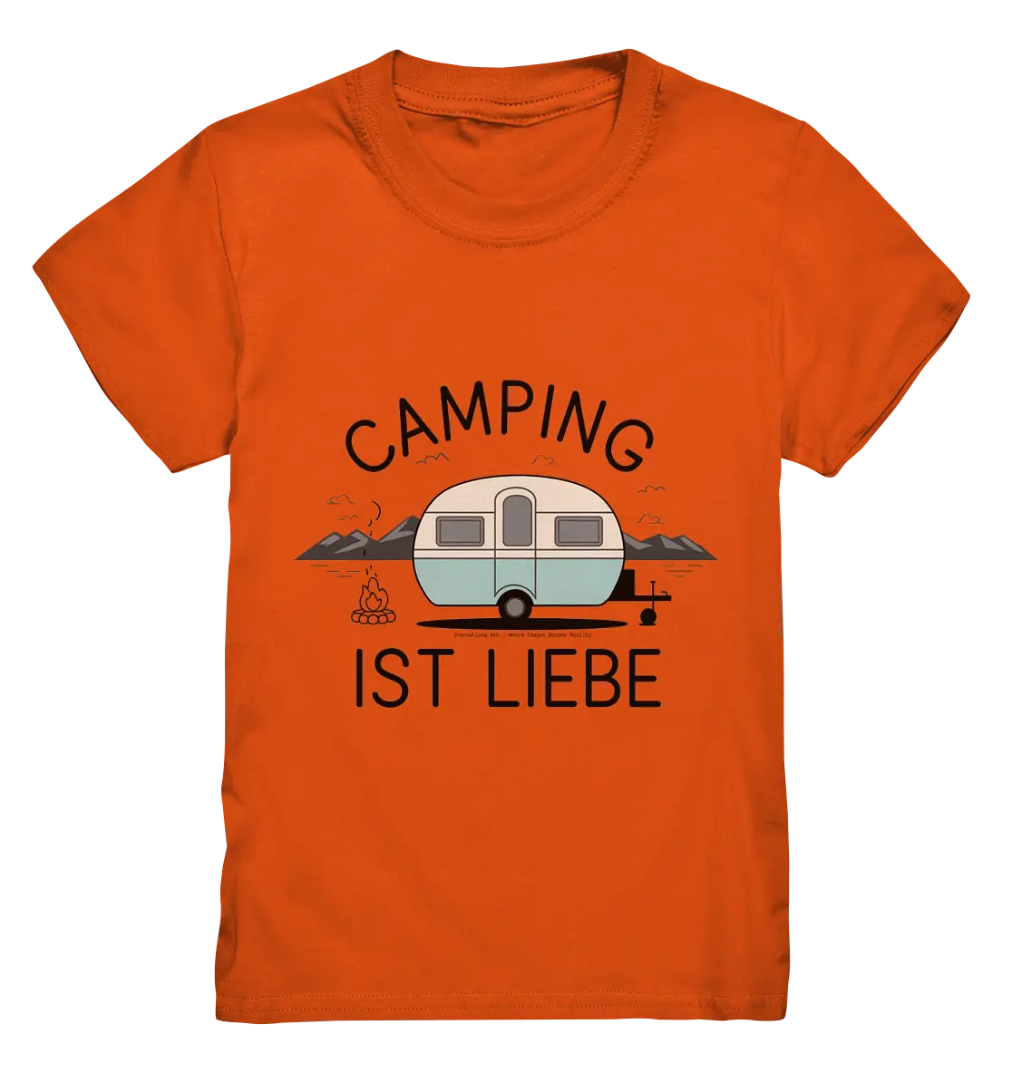 Camping ist Liebe – Charmantes Design für Naturfreunde - Kids Premium Shirt Bright Lights Arts
