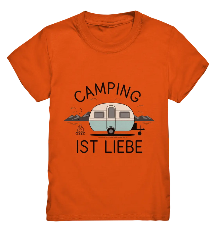 Camping ist Liebe – Charmantes Design für Naturfreunde - Kids Premium Shirt Bright Lights Arts