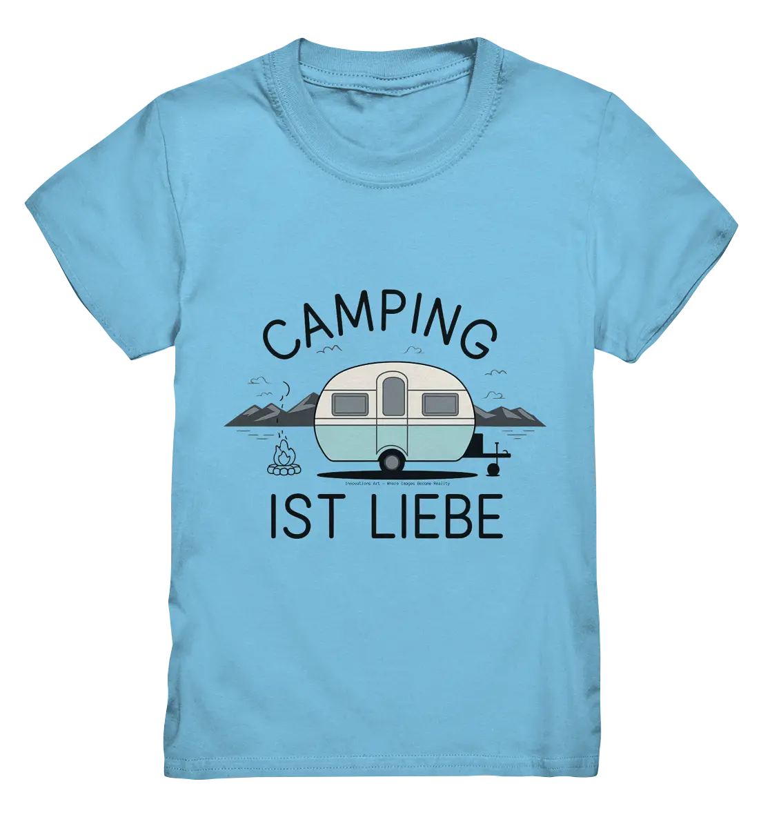 Camping ist Liebe – Charmantes Design für Naturfreunde - Kids Premium Shirt Bright Lights Arts
