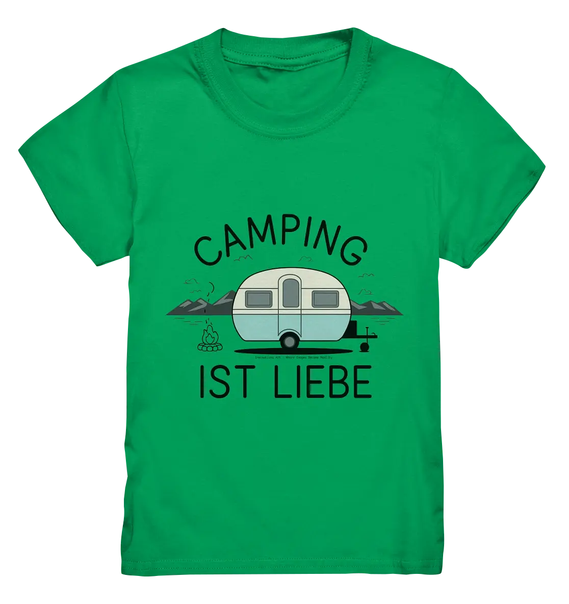Camping ist Liebe – Charmantes Design für Naturfreunde - Kids Premium Shirt Bright Lights Arts