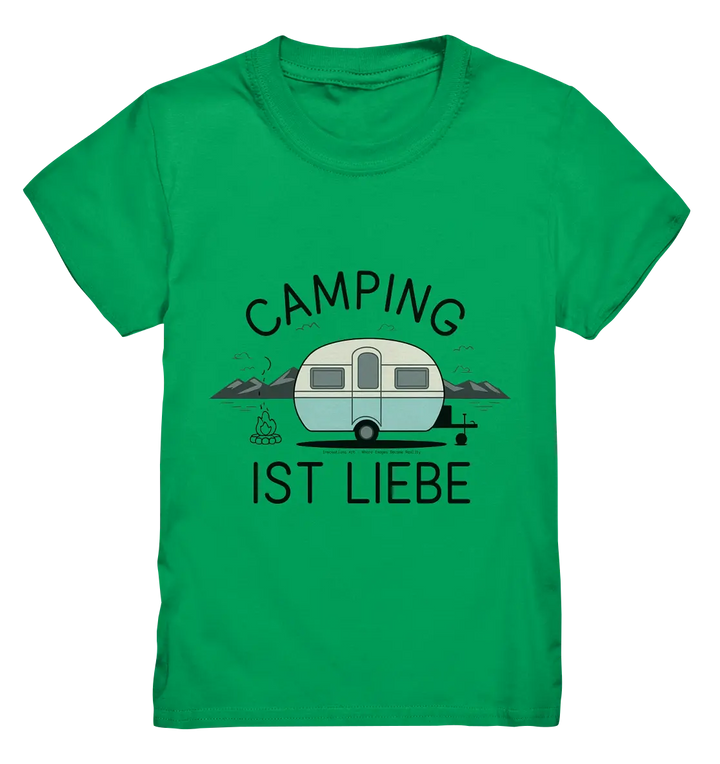 Camping ist Liebe – Charmantes Design für Naturfreunde - Kids Premium Shirt Bright Lights Arts