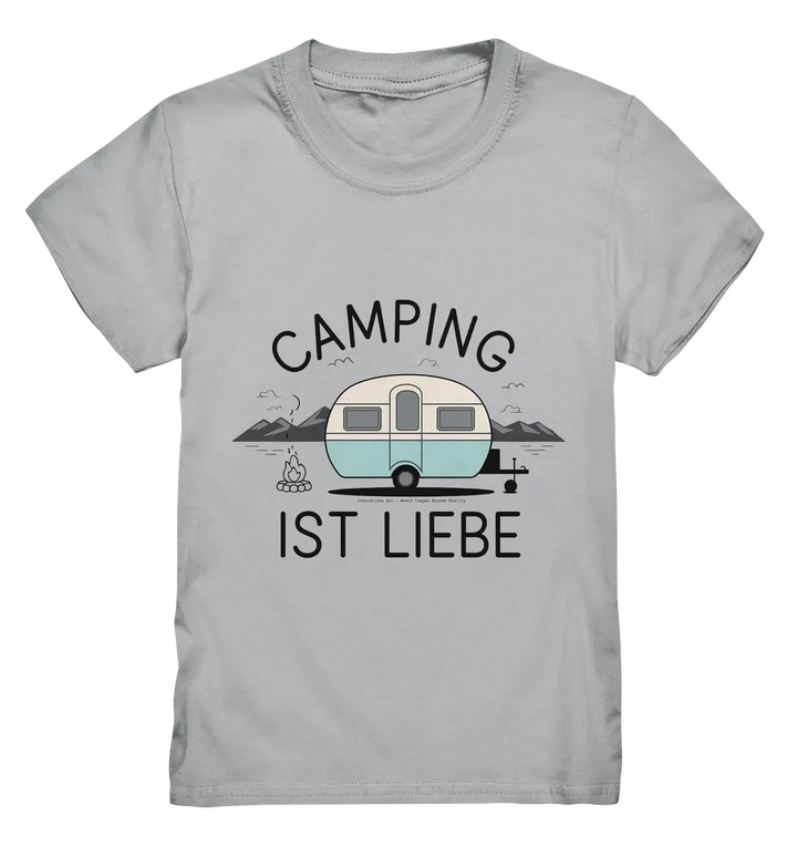 Camping ist Liebe – Charmantes Design für Naturfreunde - Kids Premium Shirt Bright Lights Arts