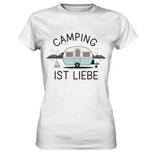 Camping ist Liebe – Charmantes Design für Naturfreunde - Ladies Premium Shirt Bright Lights Arts