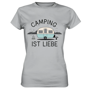 Camping ist Liebe – Charmantes Design für Naturfreunde - Ladies Premium Shirt Bright Lights Arts