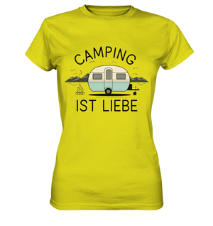 Camping ist Liebe – Charmantes Design für Naturfreunde - Ladies Premium Shirt Bright Lights Arts