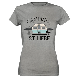 Camping ist Liebe – Charmantes Design für Naturfreunde - Ladies Premium Shirt Bright Lights Arts