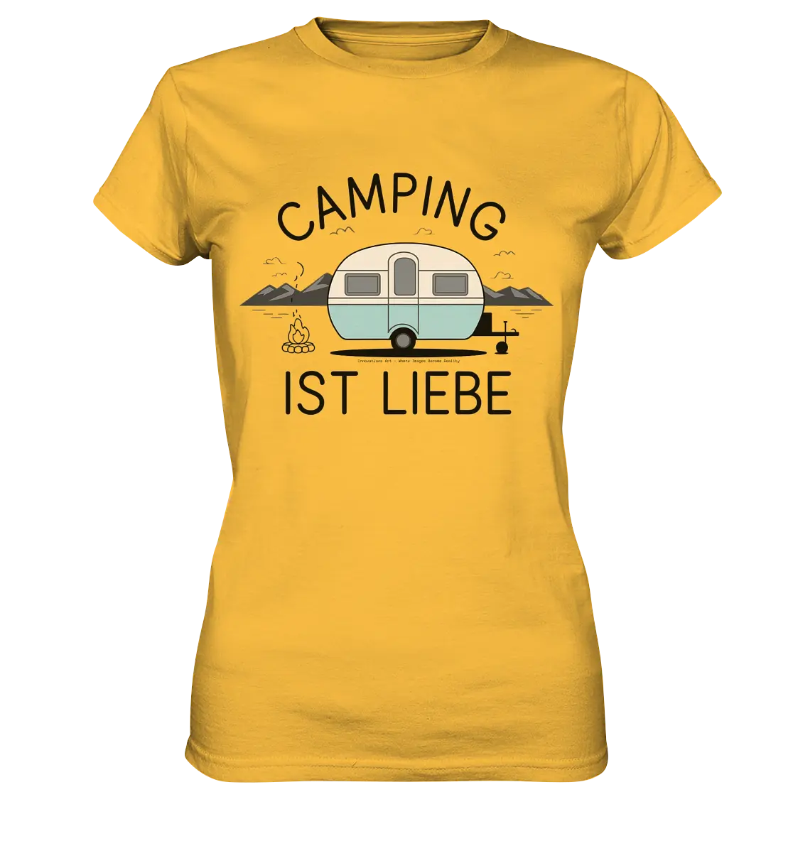 Camping ist Liebe – Charmantes Design für Naturfreunde - Ladies Premium Shirt Bright Lights Arts