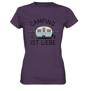 Camping ist Liebe – Charmantes Design für Naturfreunde - Ladies Premium Shirt Bright Lights Arts