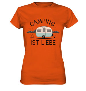 Camping ist Liebe – Charmantes Design für Naturfreunde - Ladies Premium Shirt Bright Lights Arts