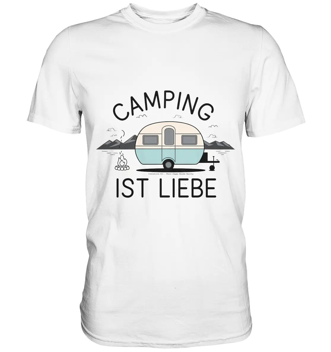 Camping ist Liebe – Charmantes Design für Naturfreunde - Premium Shirt Bright Lights Arts