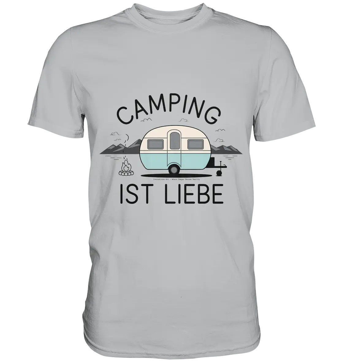 Camping ist Liebe – Charmantes Design für Naturfreunde - Premium Shirt Bright Lights Arts