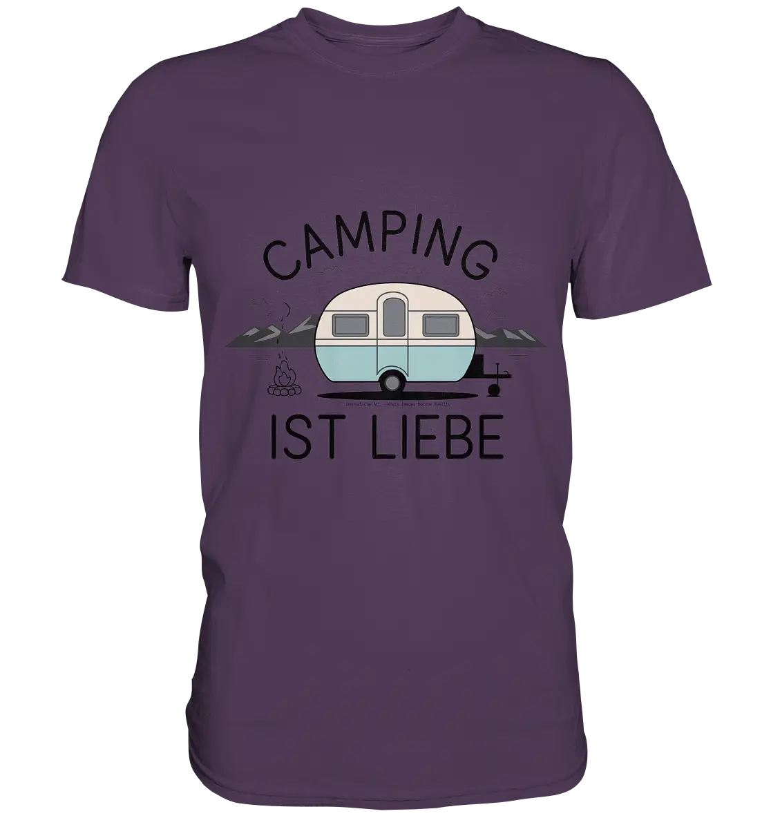 Camping ist Liebe – Charmantes Design für Naturfreunde - Premium Shirt Bright Lights Arts