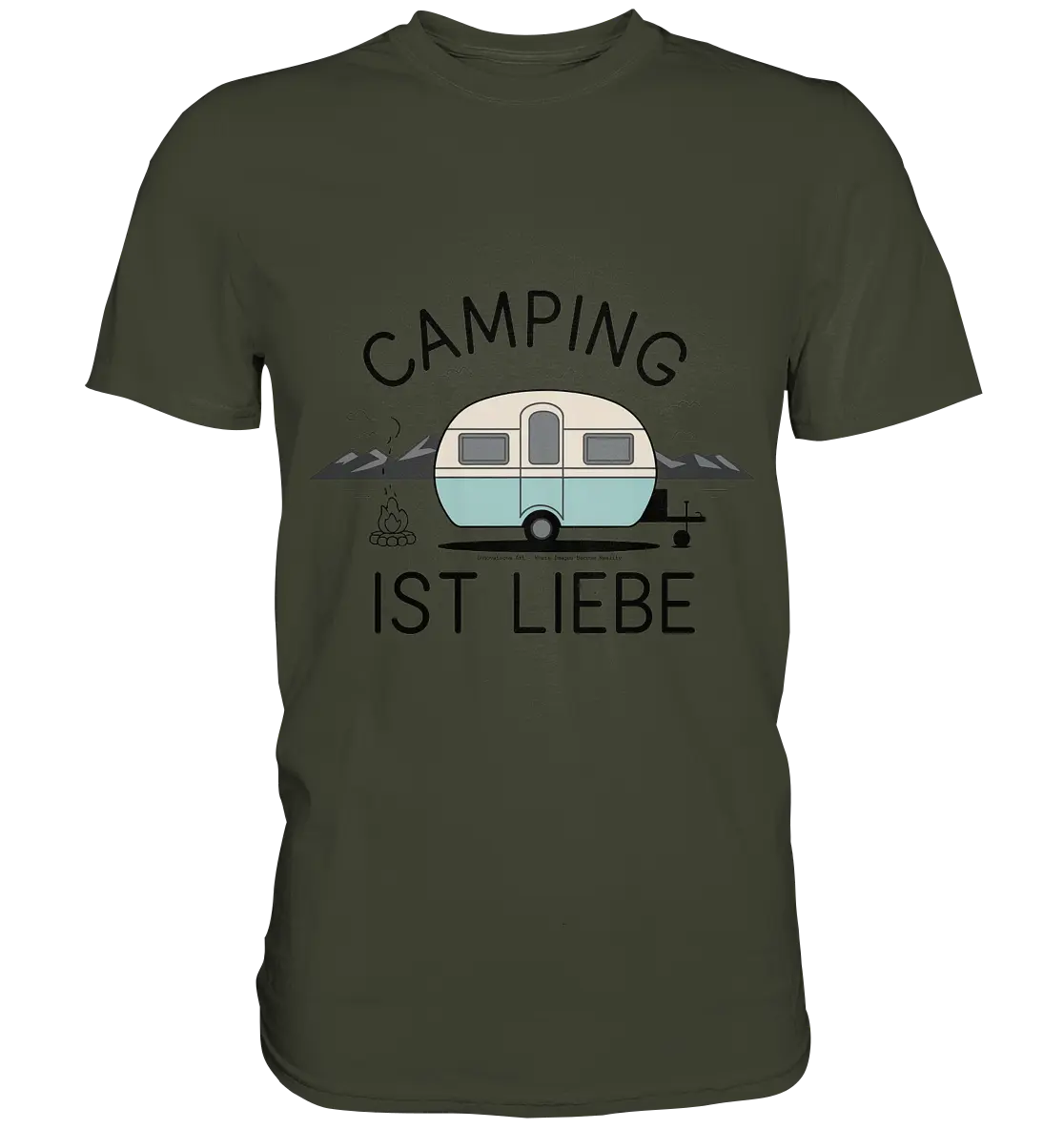 Camping ist Liebe – Charmantes Design für Naturfreunde - Premium Shirt Bright Lights Arts
